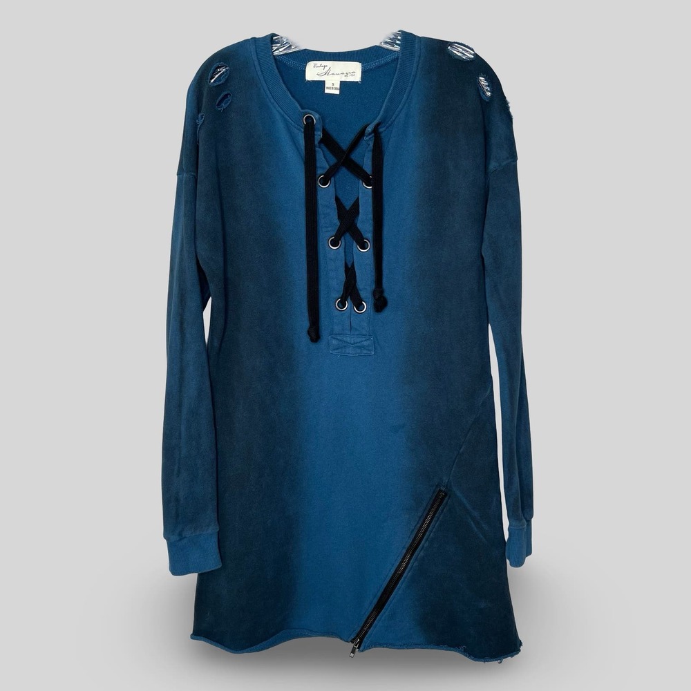 Vintage Havana Distressed Sweatshirt Dress